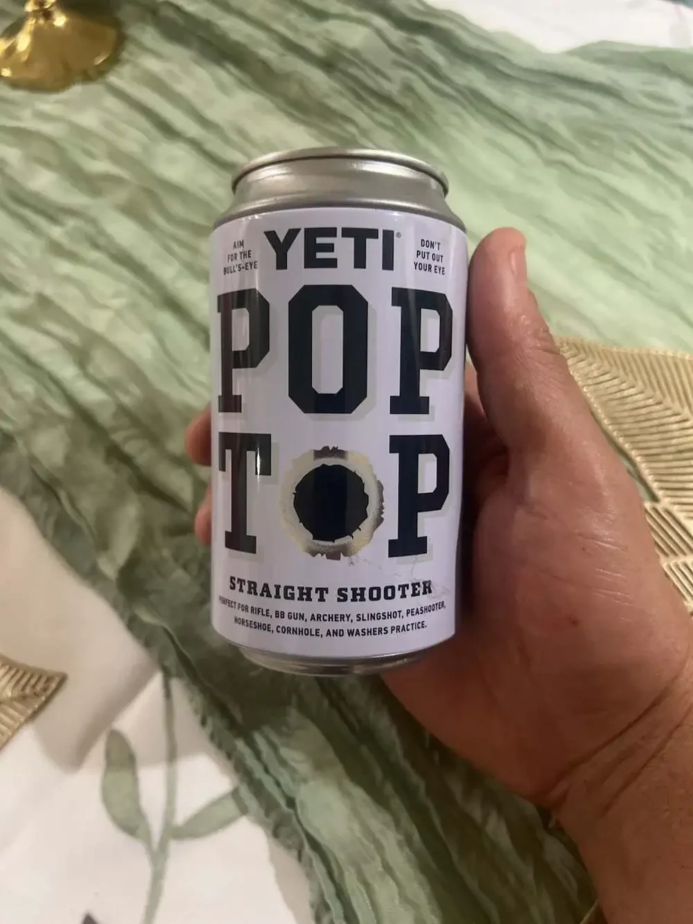 YETI Pop Top Straight Shooter Limited Edition Metal Storage Can